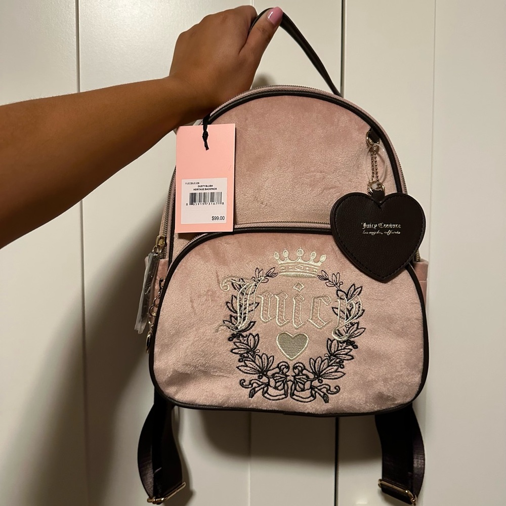 Juicy Couture Heritage Backpack in dusty rose